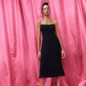 Reformation dress with rhinestone straps